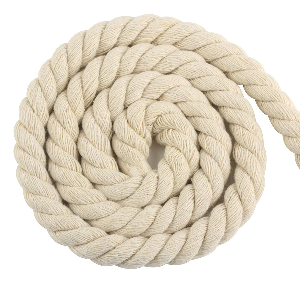 new 8mm 10mm 12mm 20mm Three-strand colored cotton rope decorative rope