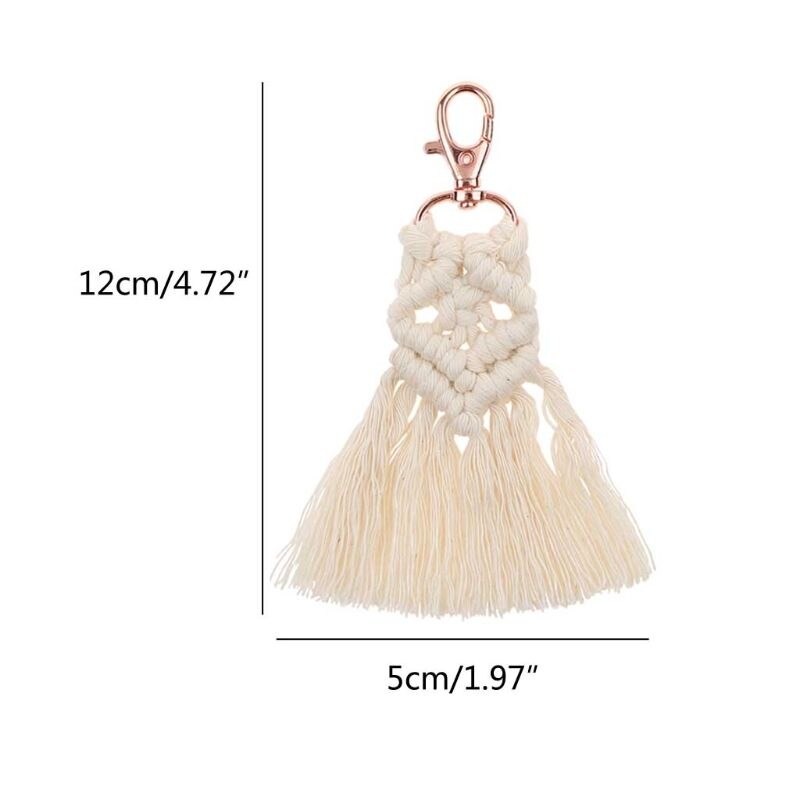 Macrame Tassel Keychains Chatta (3 Colors)