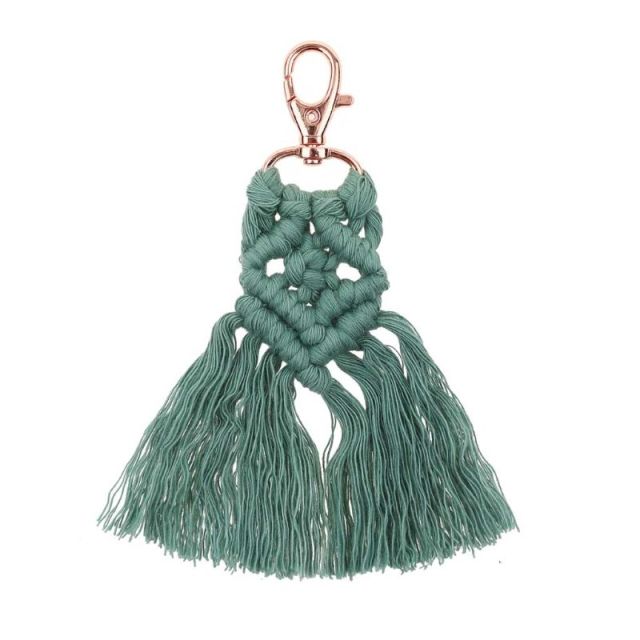 Macrame Tassel Keychains Chatta (3 Colors)