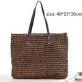 Straw Hand Bag Rander (3 Colors)