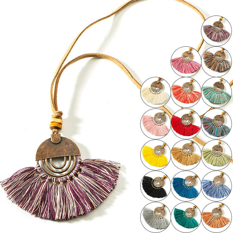 Tassel Necklace Shoal Bay (15 Colors)