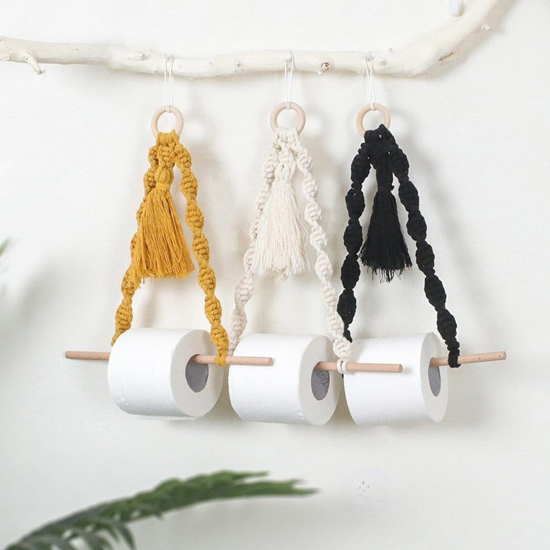 Macrame Toilet Paper Holder Selwyn