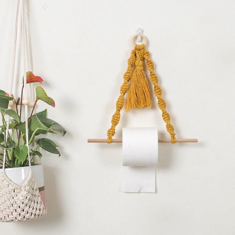 Macrame Toilet Paper Holder Selwyn