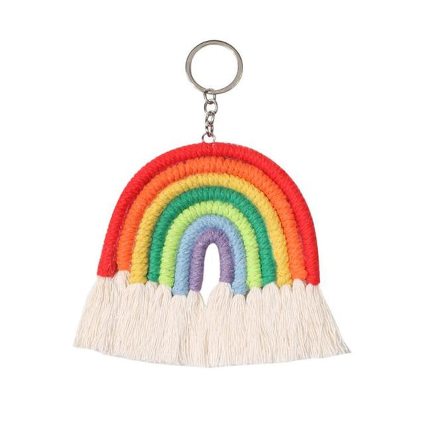 Macrame Keychain Rainbow (5 Colours)