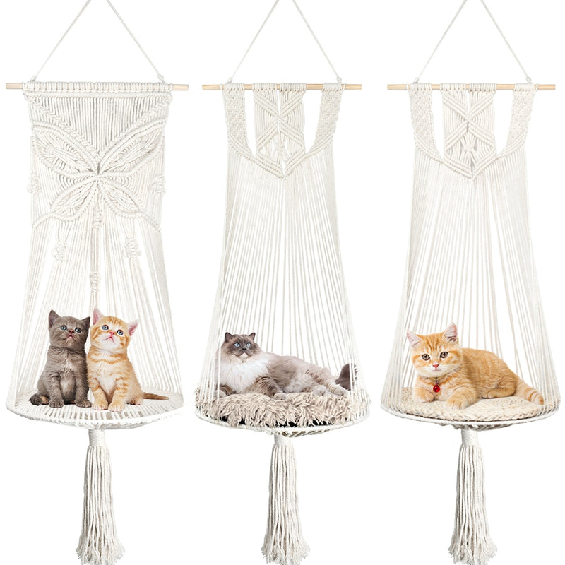 Macrame Swing Chair for Cats Miku (2 Models)