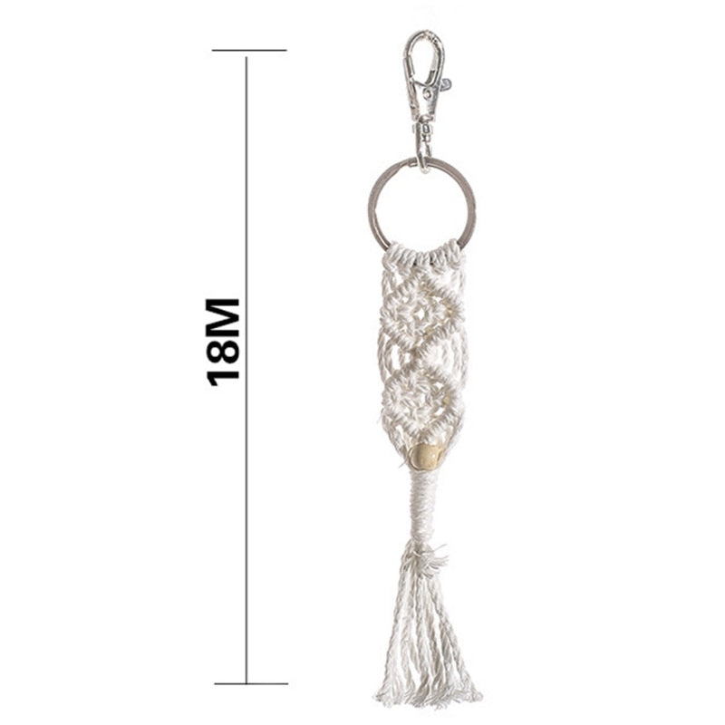 Macrame Tassel Keychains Telc