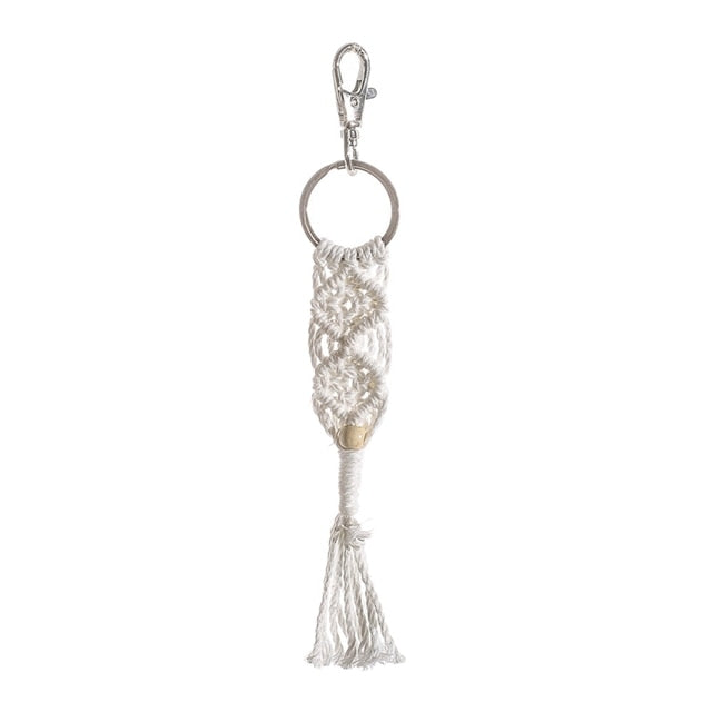 Macrame Tassel Keychains Telc