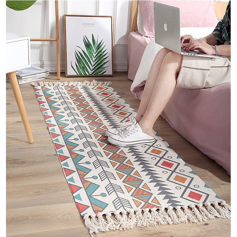 Bohemian Living Room Carpet Barrie (2 Sizes and 22 Colors)