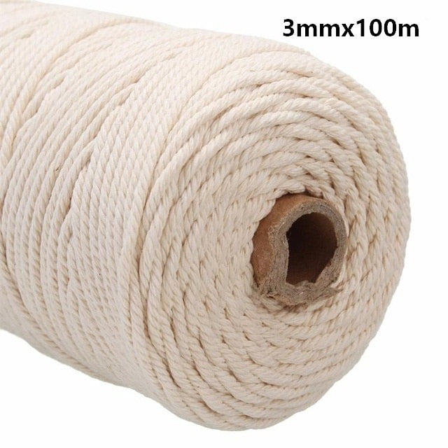 Macrame Cotton Cord Nore (2 Colors and 3 Sizes)