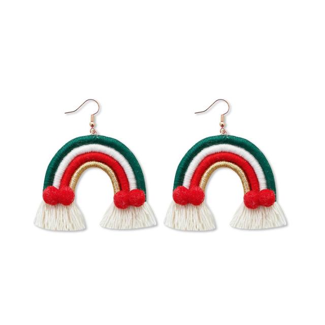 Macrame Earring Rainbow (6 Colors)