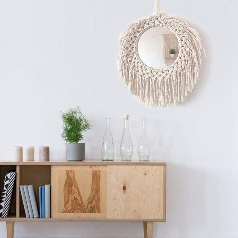 Macrame Wall Mirror Conwy