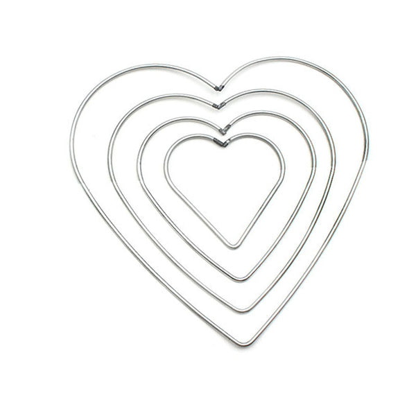 Macrame Ring Heart (10 Pcs & 6 Sizes)