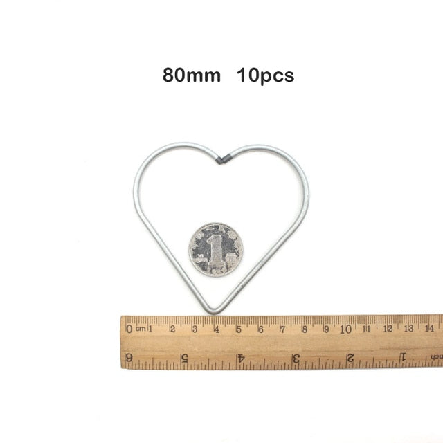 Macrame Ring Heart (10 Pcs & 6 Sizes)