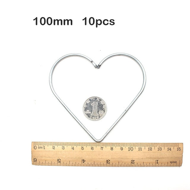 Macrame Ring Heart (10 Pcs & 6 Sizes)