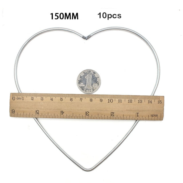 Macrame Ring Heart (10 Pcs & 6 Sizes)