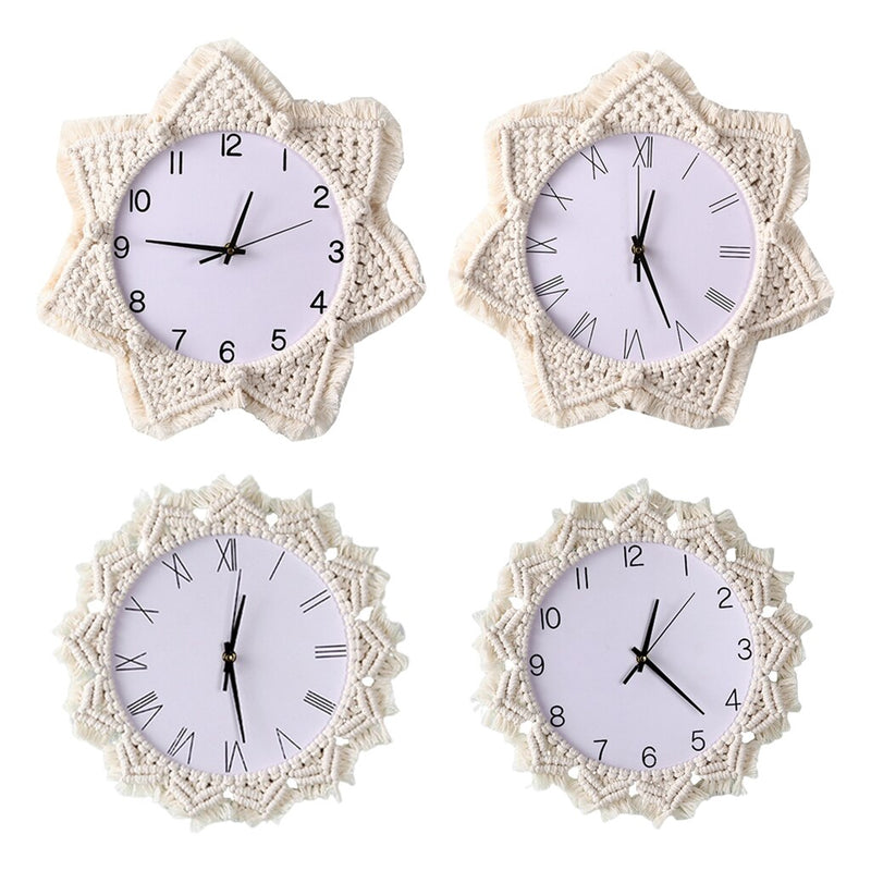 Macrame Wall Clock Stars (2 Models)