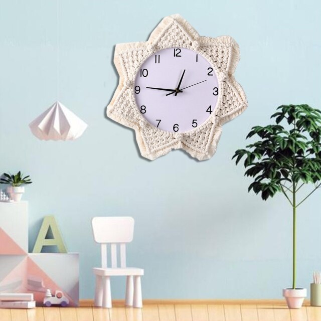 Macrame Wall Clock Stars (2 Models)