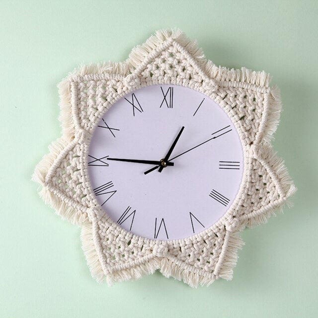 Macrame Wall Clock Stars (2 Models)