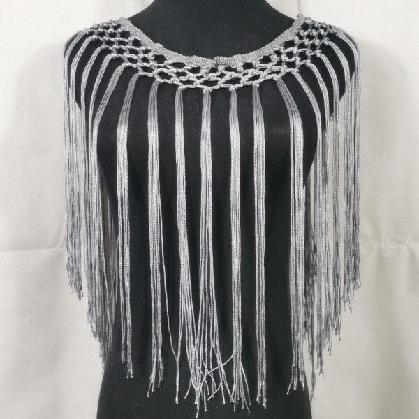 Macrame Fringed Dress Babine (11 Colors)