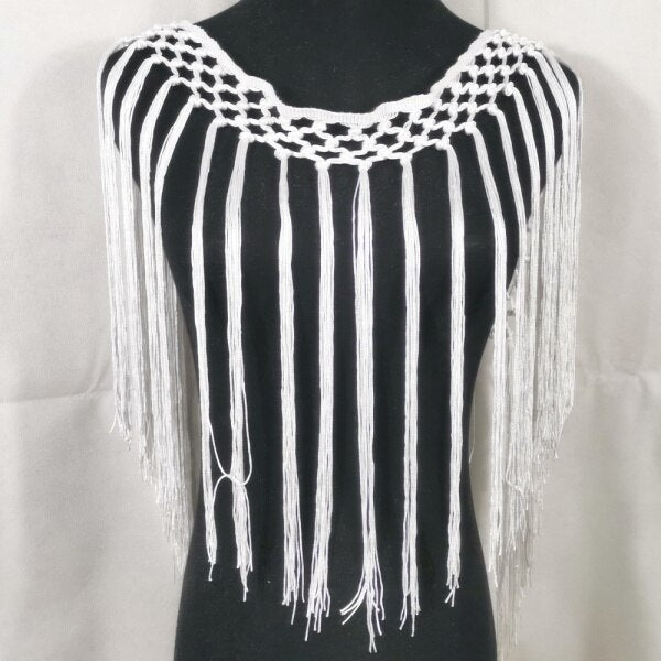 Macrame Fringed Dress Babine (11 Colors)