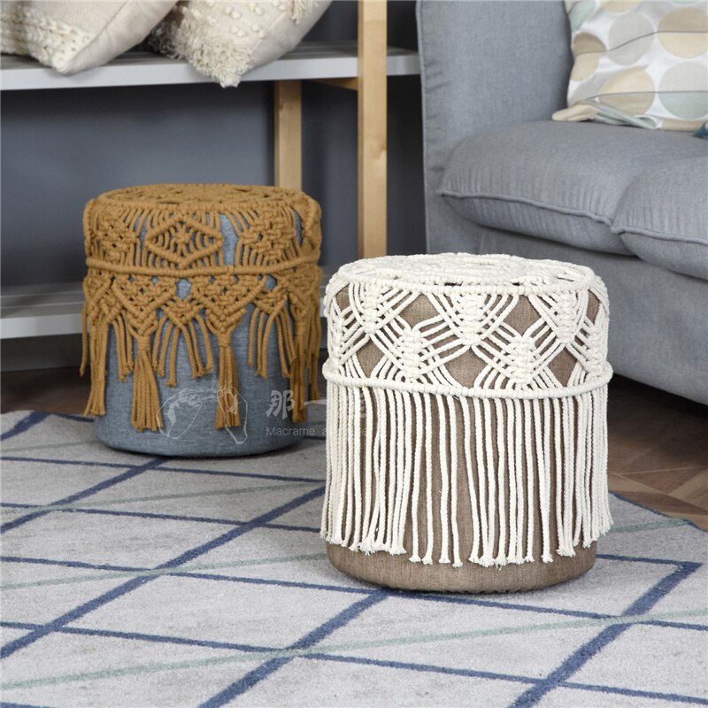 Macrame Round Chair Cover Skien (2 Colors)