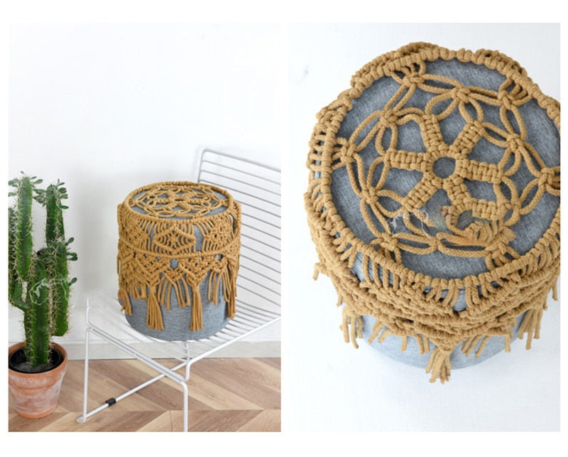 Macrame Round Chair Cover Skien (2 Colors)