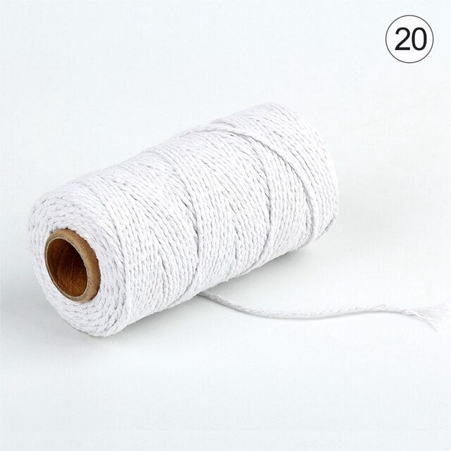 Macrame Cotton Cord Krema (30 Colors)