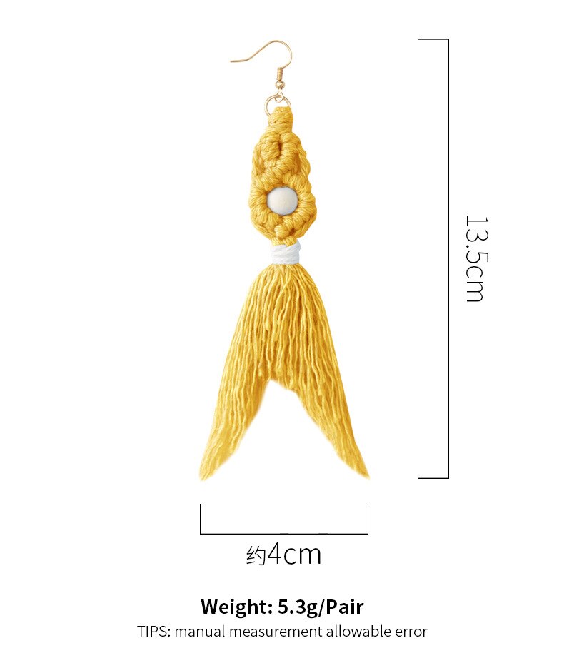 Macrame Earrings Mermaid