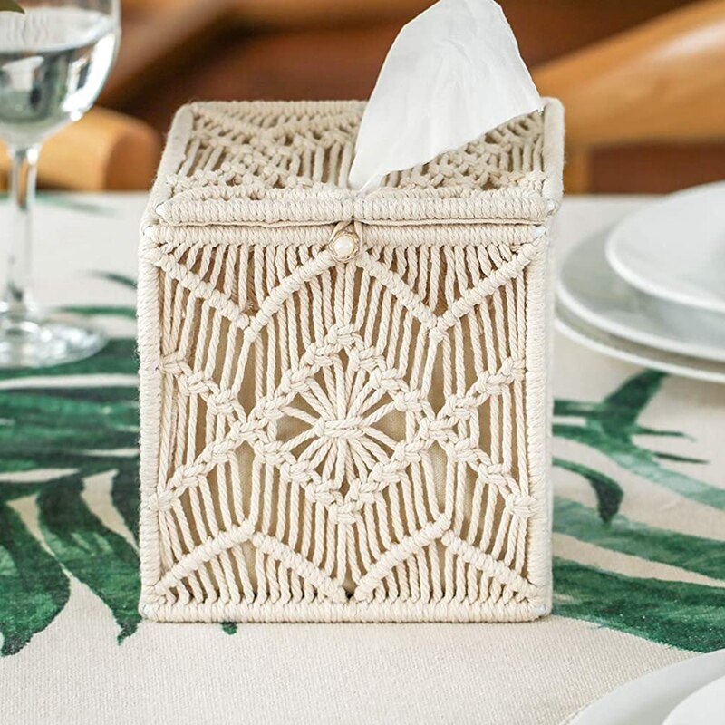 Macrame Tissue Box Sitka