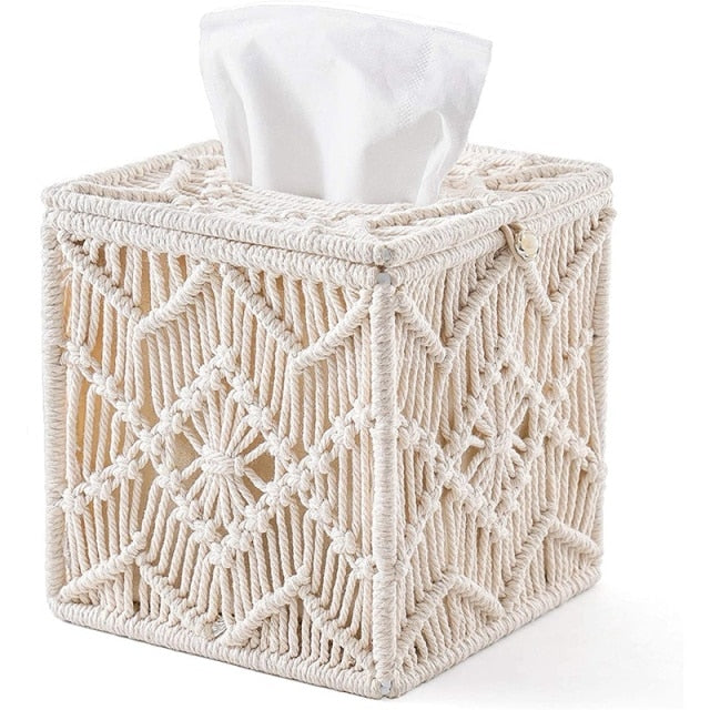 Macrame Tissue Box Sitka