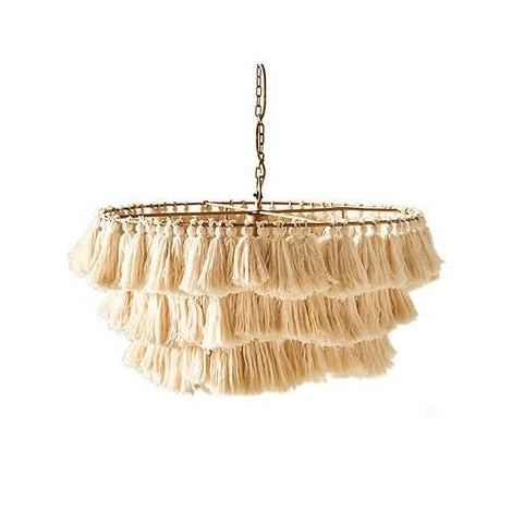 Macrame Tassel Lamp Frederika (3 Colors and 2 Sizes)