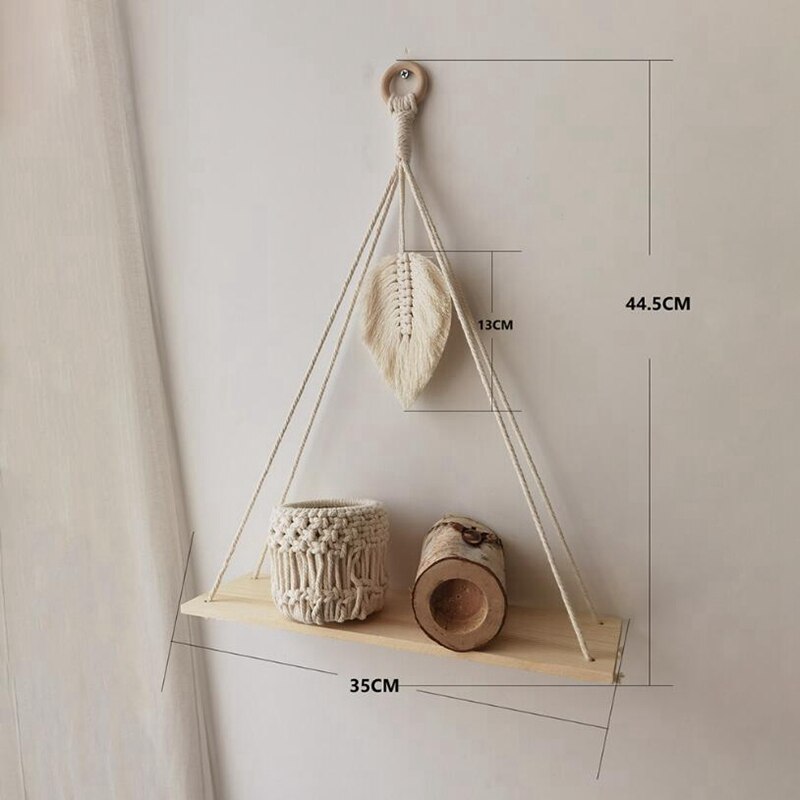 Macrame Wall Hanging Shelf Dina